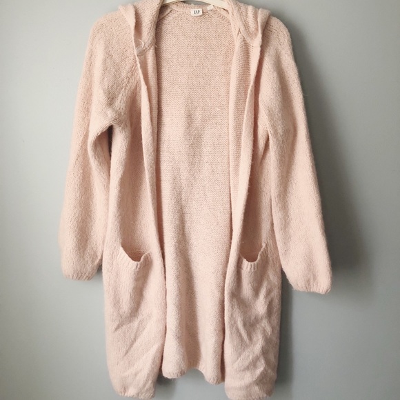 GAP Sweaters - GAP Pink Hooded Duster